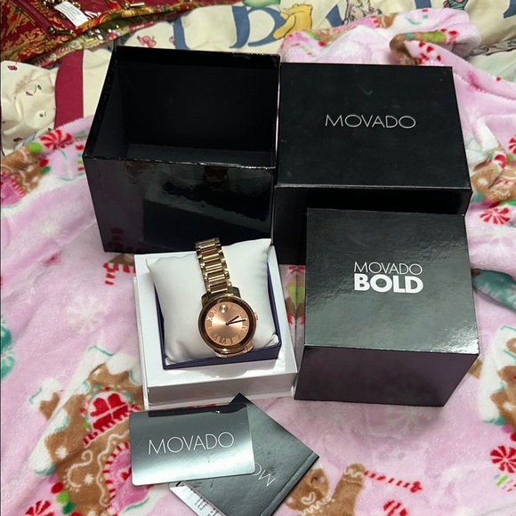 Movado Bold Rose Gold Timepiece